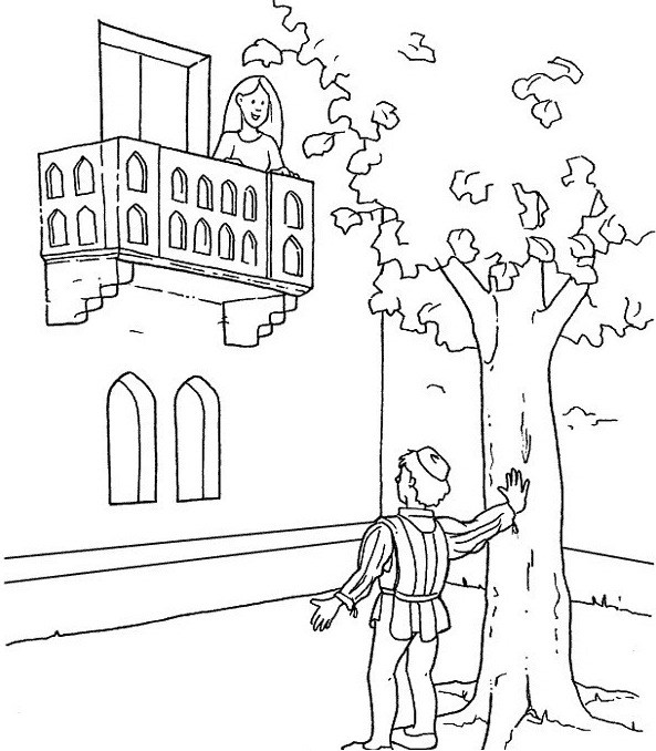 Romeo And Juliet Balcony Scene Drawing at GetDrawings | Free download