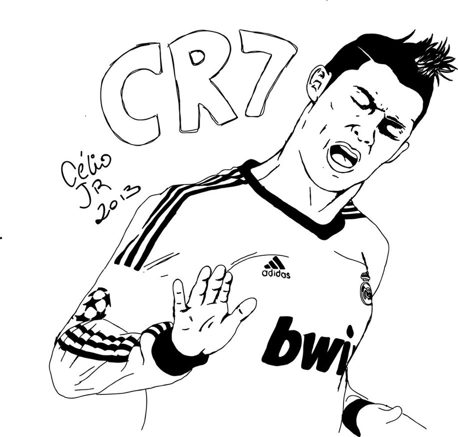 Ronaldo Cartoon Drawing at GetDrawings Free download
