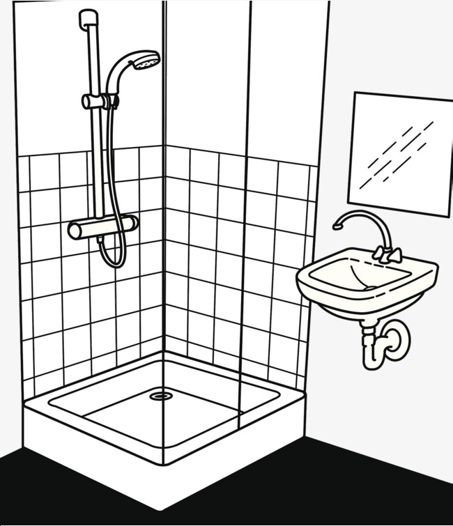The best free Bathroom drawing images. Download from 413 free drawings