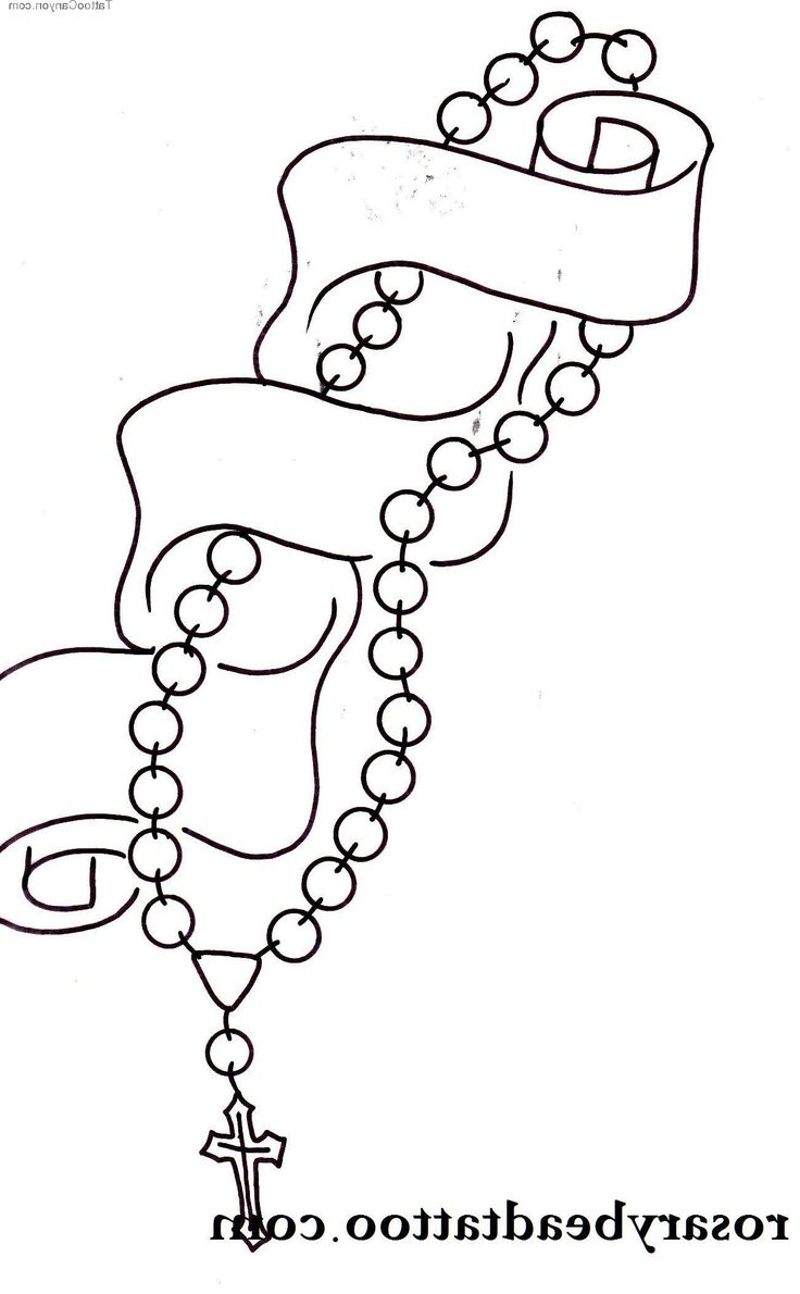 736x1190 Rosary Beads Tattoo Designs.