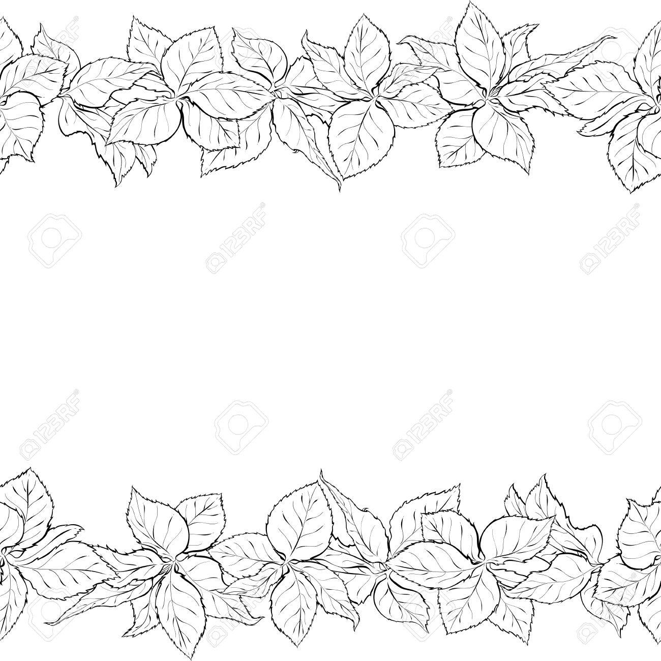 Rose Border Drawing at GetDrawings | Free download