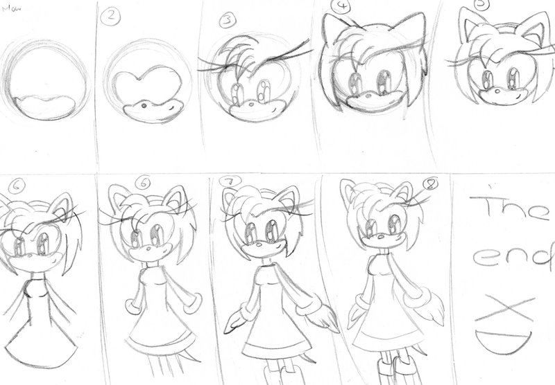 800x556 How To Draw Amy Rose By Rachlovedraw.