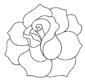 Rose Drawing Outline at GetDrawings | Free download