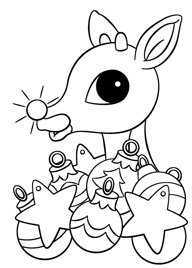 Rudolph The Red Nosed Reindeer Drawing at GetDrawings ...