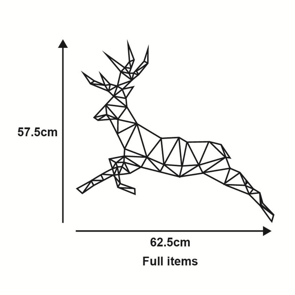 Рисунок оленя из геометрических фигур