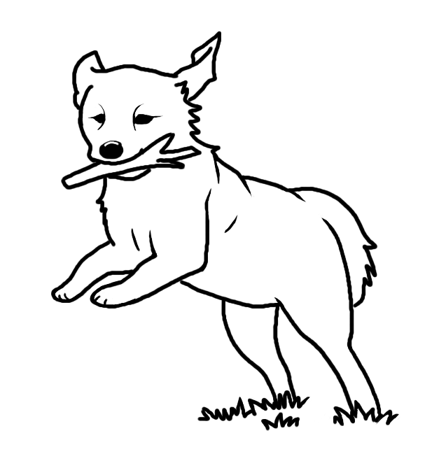 How To Draw A Dog Running Towards You - Gannons Gab