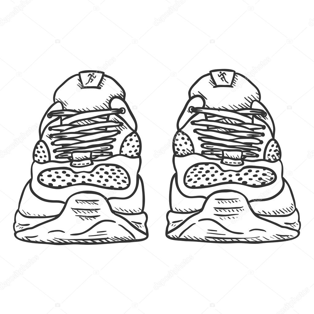 Running Shoes Drawing at GetDrawings | Free download