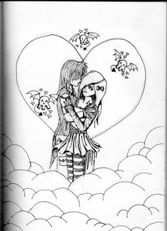 emo drawings drawing sad angel couple cute easy draw anime pencil coloring sketches cartoon getdrawings heart sketch boy cartoons uploaded