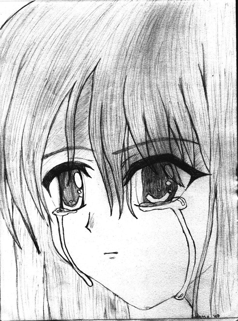 Sad Anime Drawing At GetDrawings Free Download