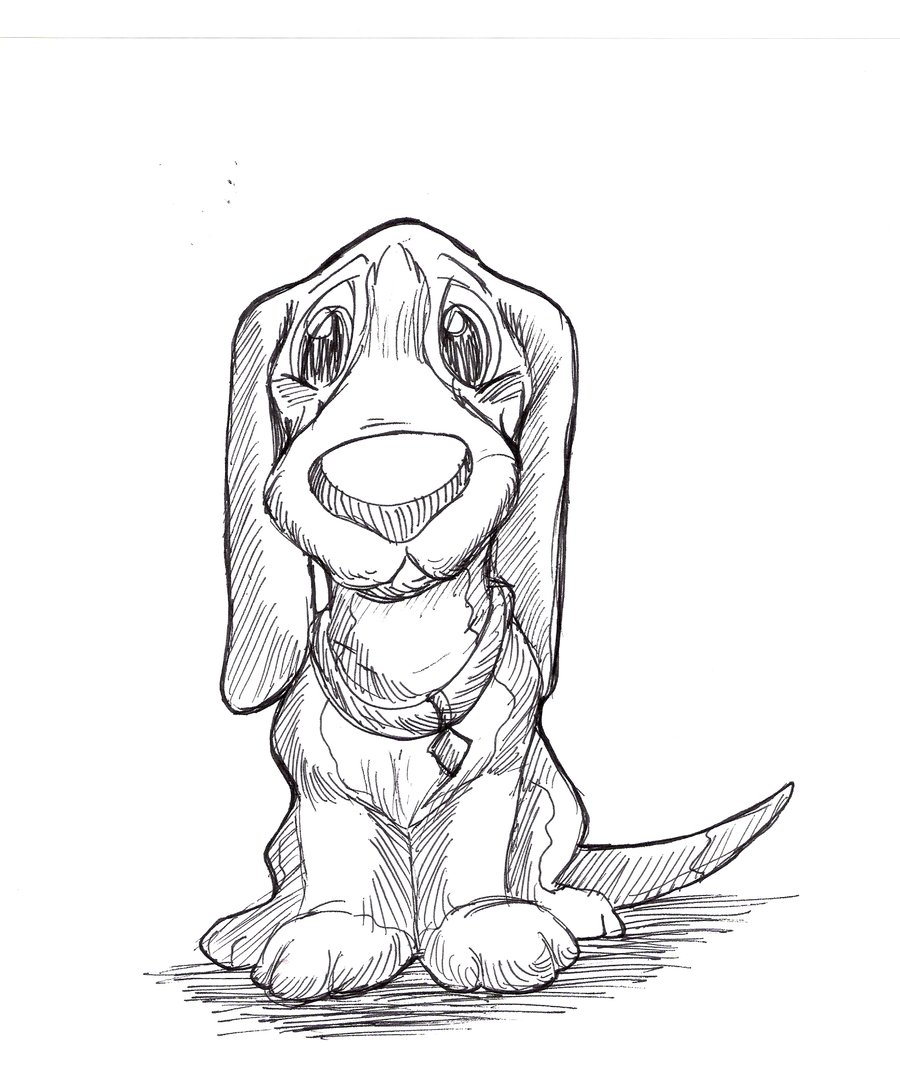 Sad Dog Drawing at GetDrawings | Free download