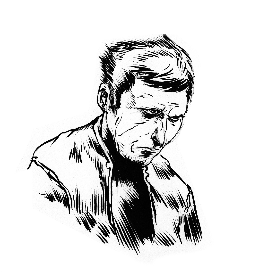 Sad Man Drawing at GetDrawings | Free download