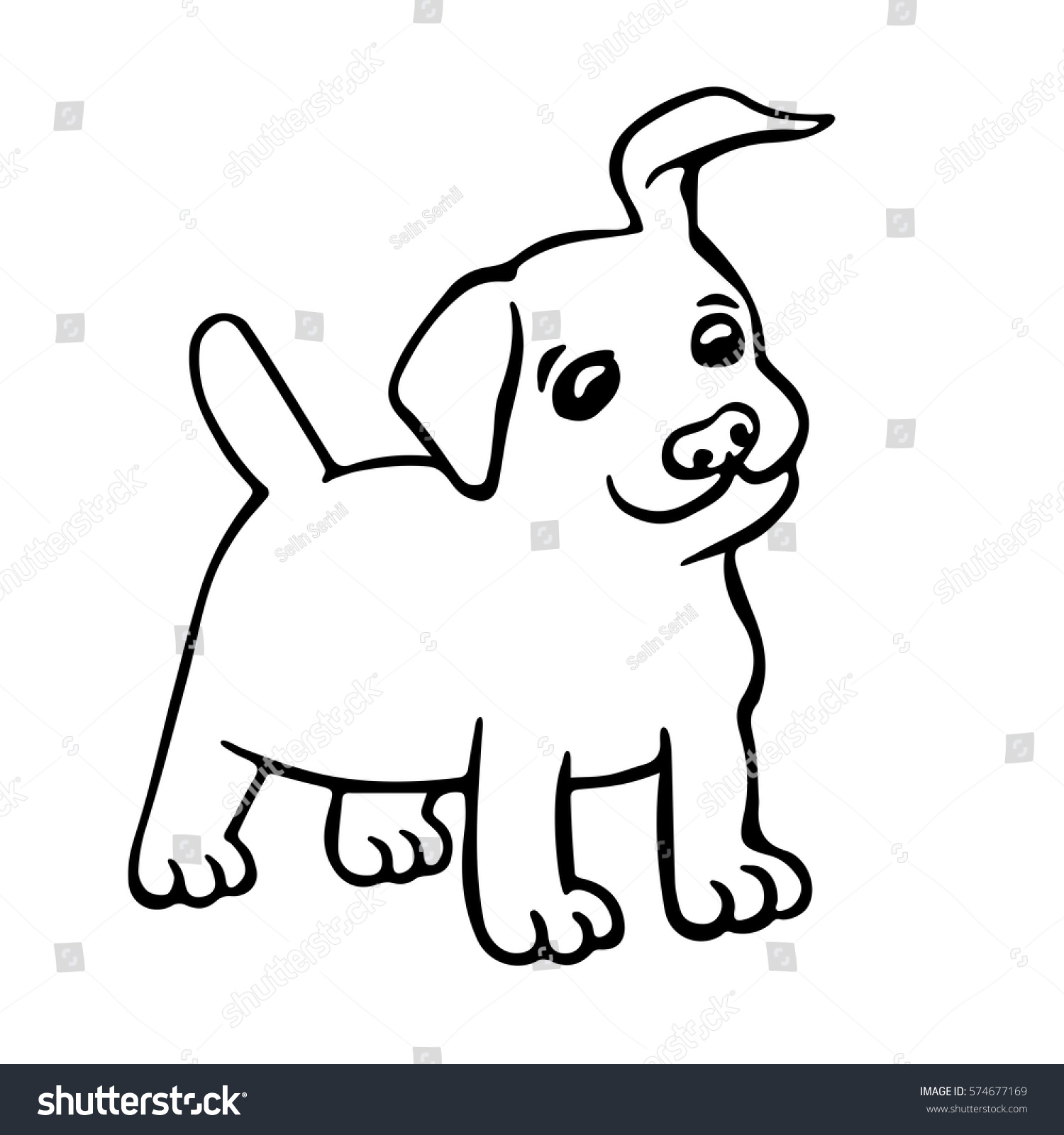 Sad Puppy Drawing at GetDrawings | Free download