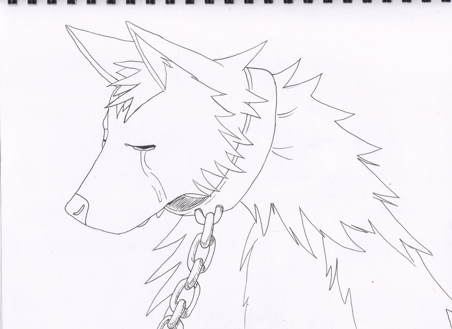 Sad Wolf Drawing at GetDrawings | Free download