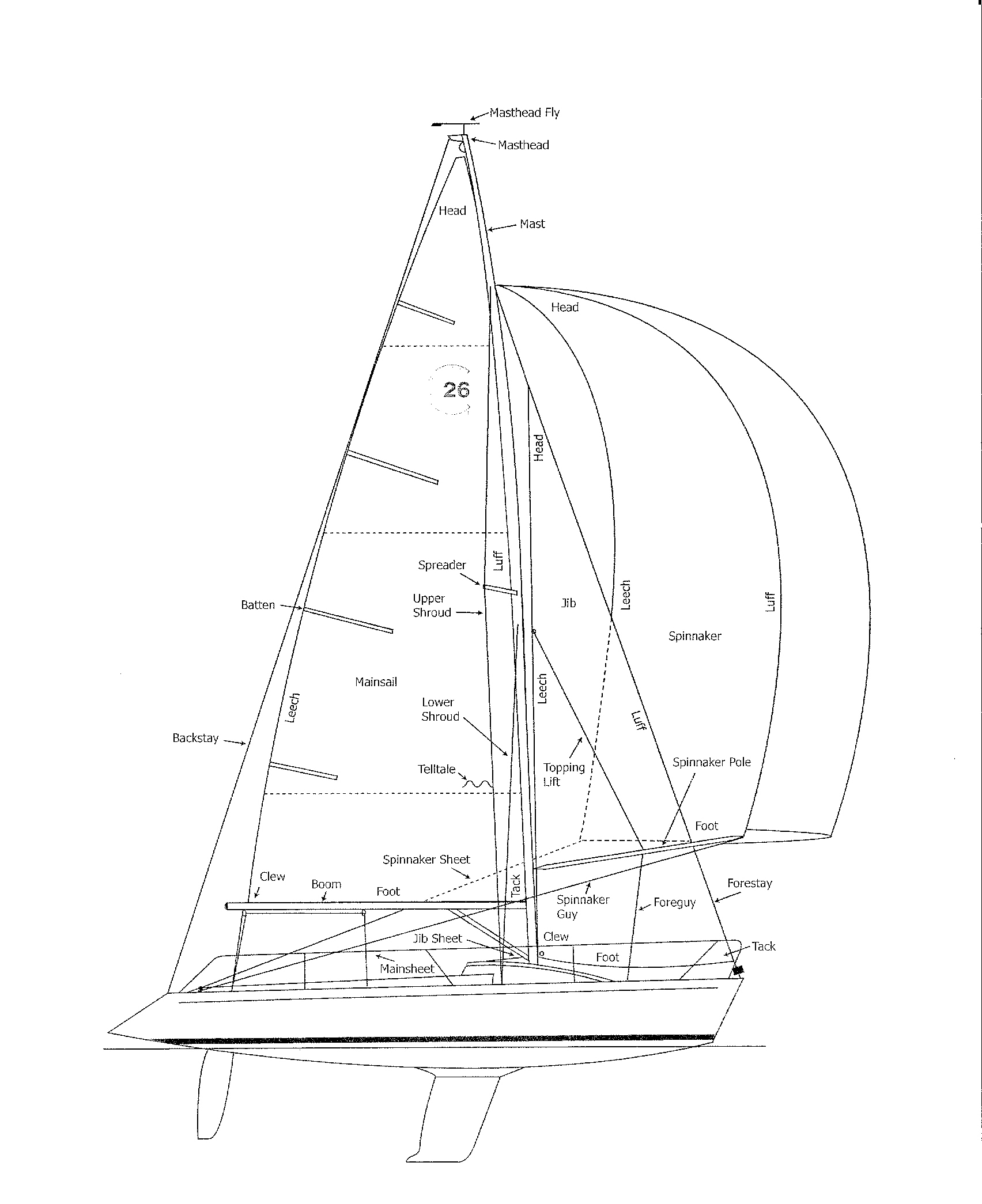 Sailing Boat Line Drawing at GetDrawings | Free download