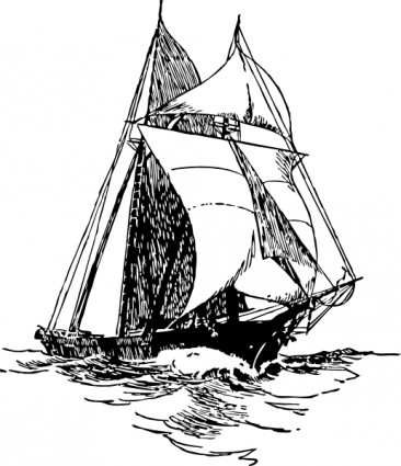 Sailing Ship Line Drawing at GetDrawings | Free download