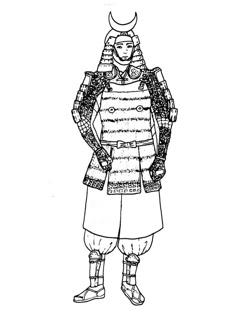 Samurai Armor Drawing at GetDrawings Free download