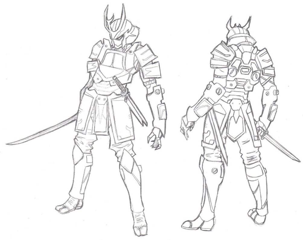 Samurai Armor Drawing at GetDrawings | Free download