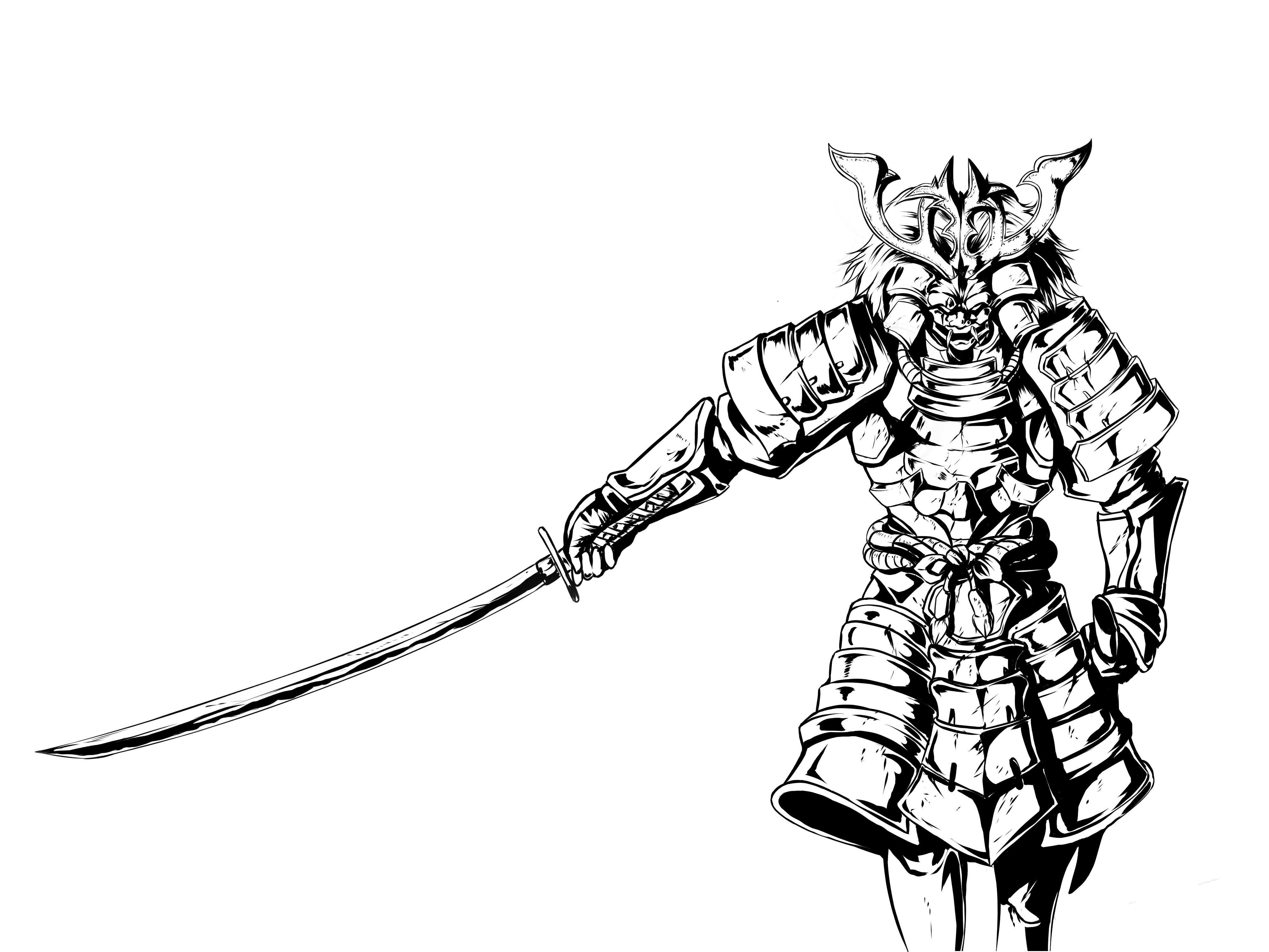 Samurai Drawing at GetDrawings Free download