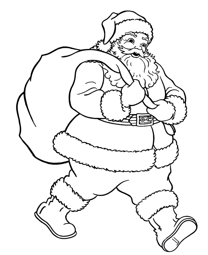 Santa Claus Line Drawing at GetDrawings Free download