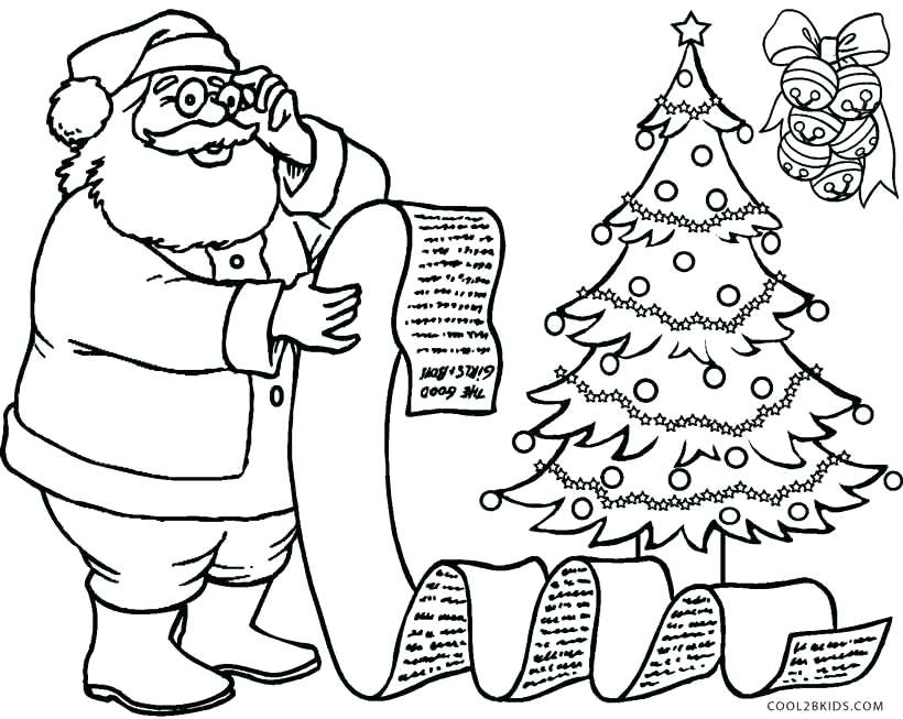 Santa Line Drawing at GetDrawings | Free download