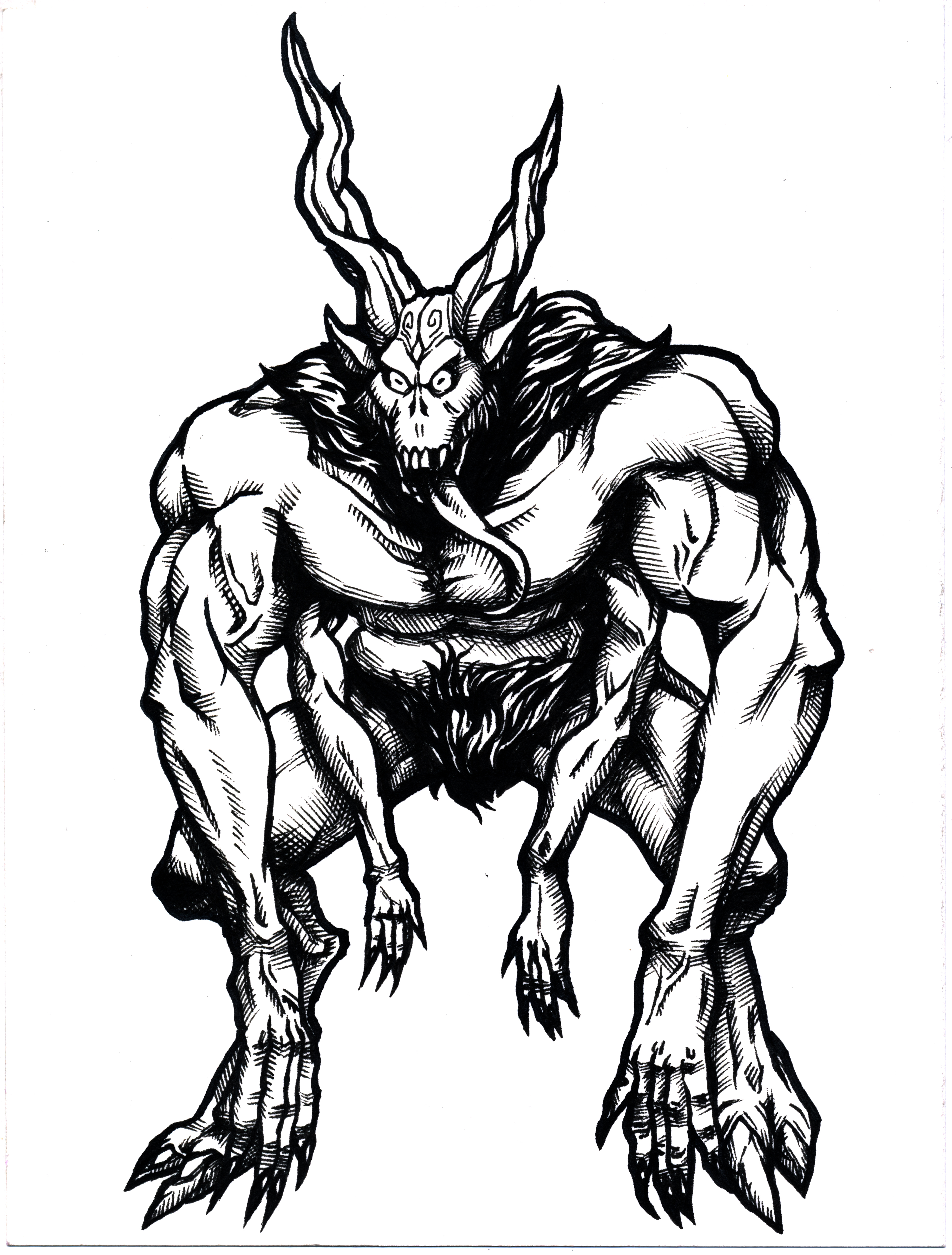 The best free Satanic drawing images. Download from 79 free drawings of