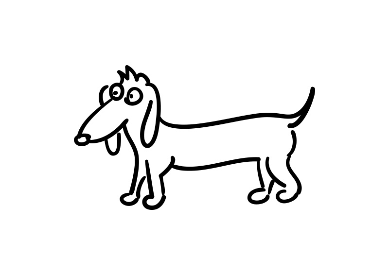 Sausage Dog Drawing at GetDrawings Free download
