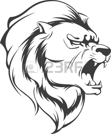 Scary Lion Drawing at GetDrawings | Free download