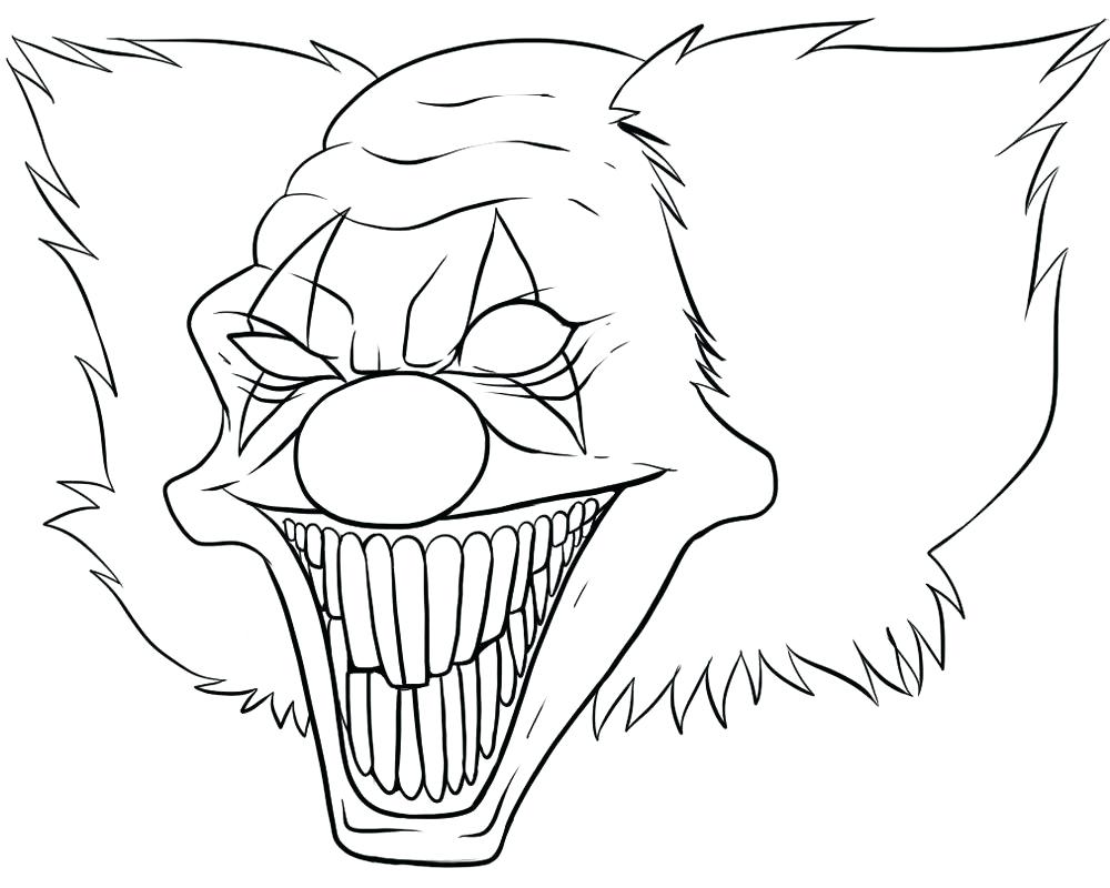 Scary Coloring Pages Easy Coloring Pages