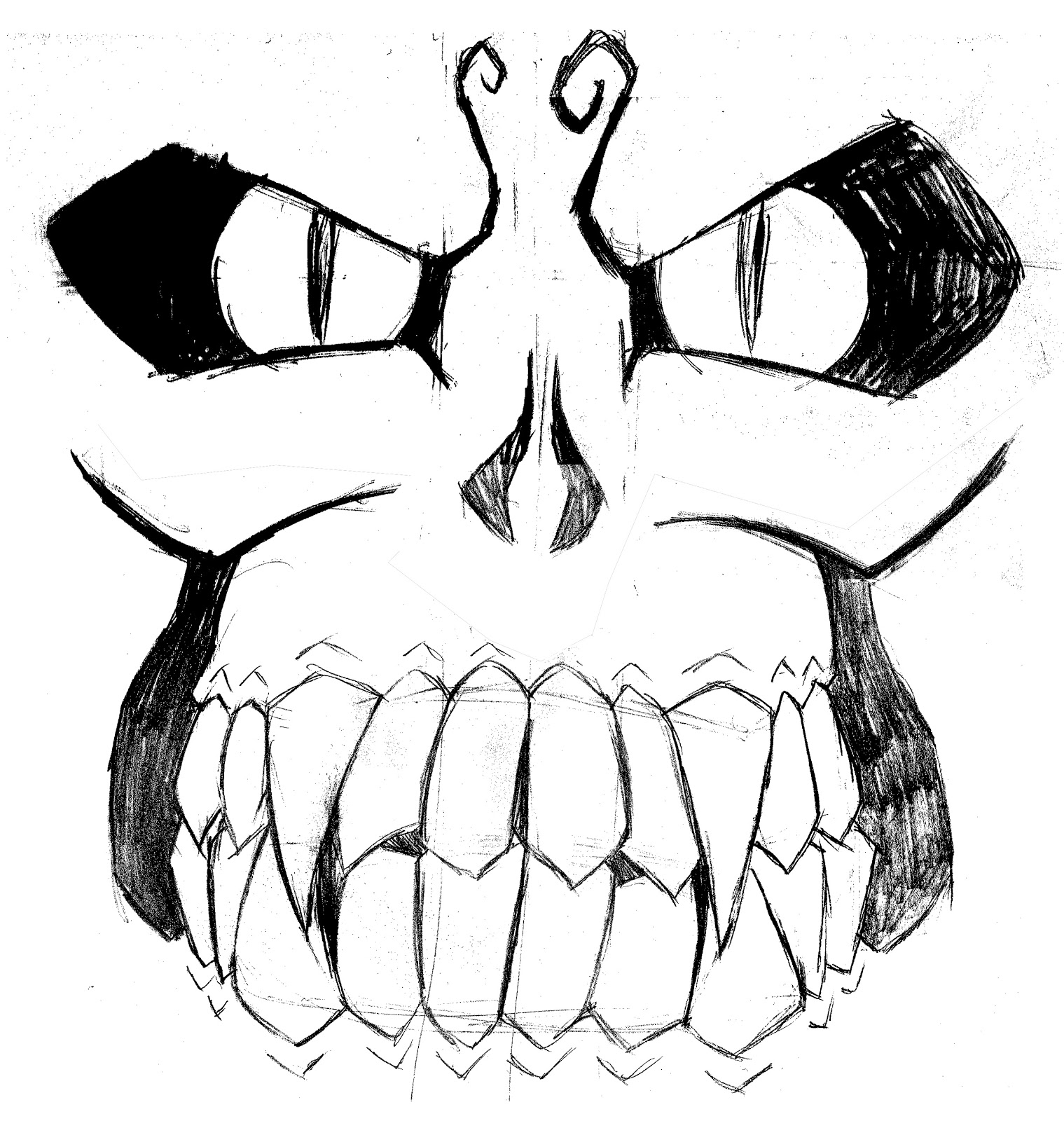 Scary Mouth Drawing at GetDrawings Free download