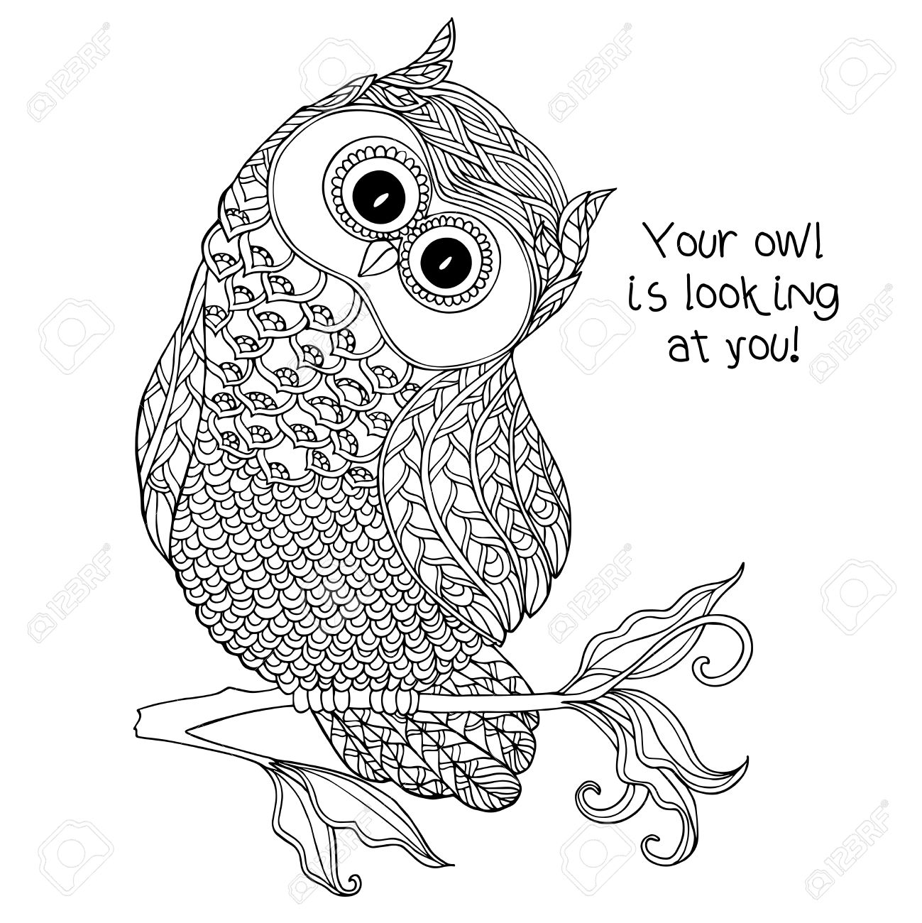 Scary Owl Drawing at GetDrawings Free download