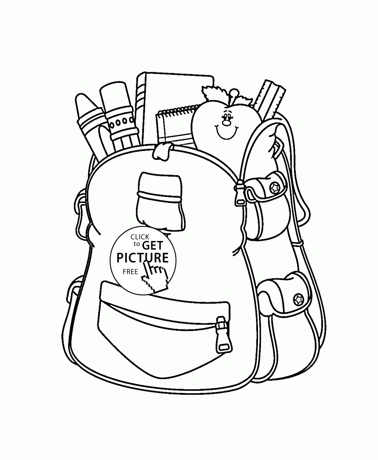 School Bags Drawing at GetDrawings Free download