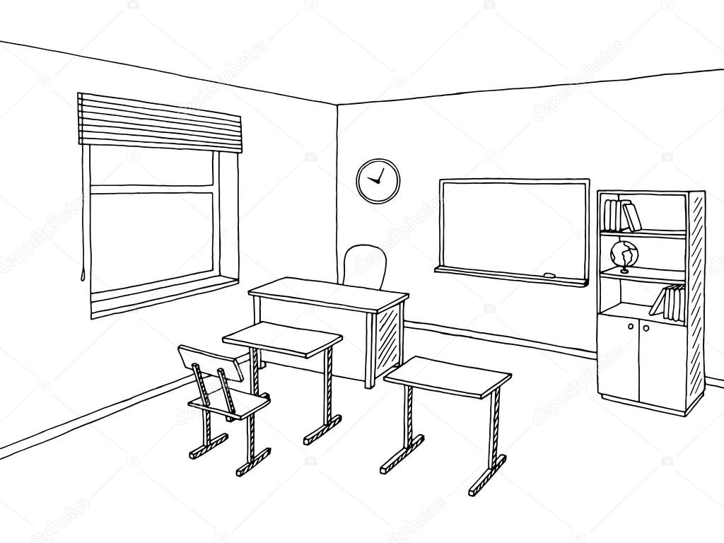 School Classroom Drawing at GetDrawings | Free download