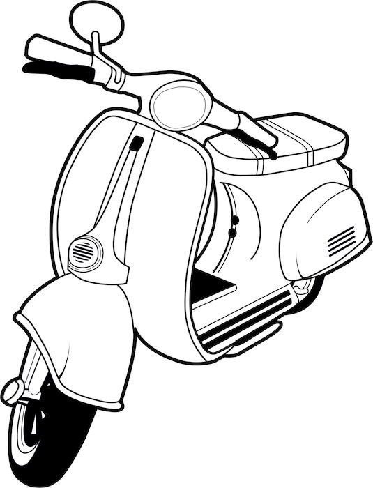 Scooter Drawing at GetDrawings | Free download