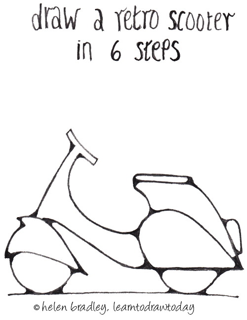 Scooter Drawing at GetDrawings | Free download