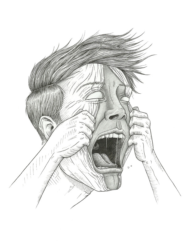 Screaming Face Drawing at GetDrawings | Free download