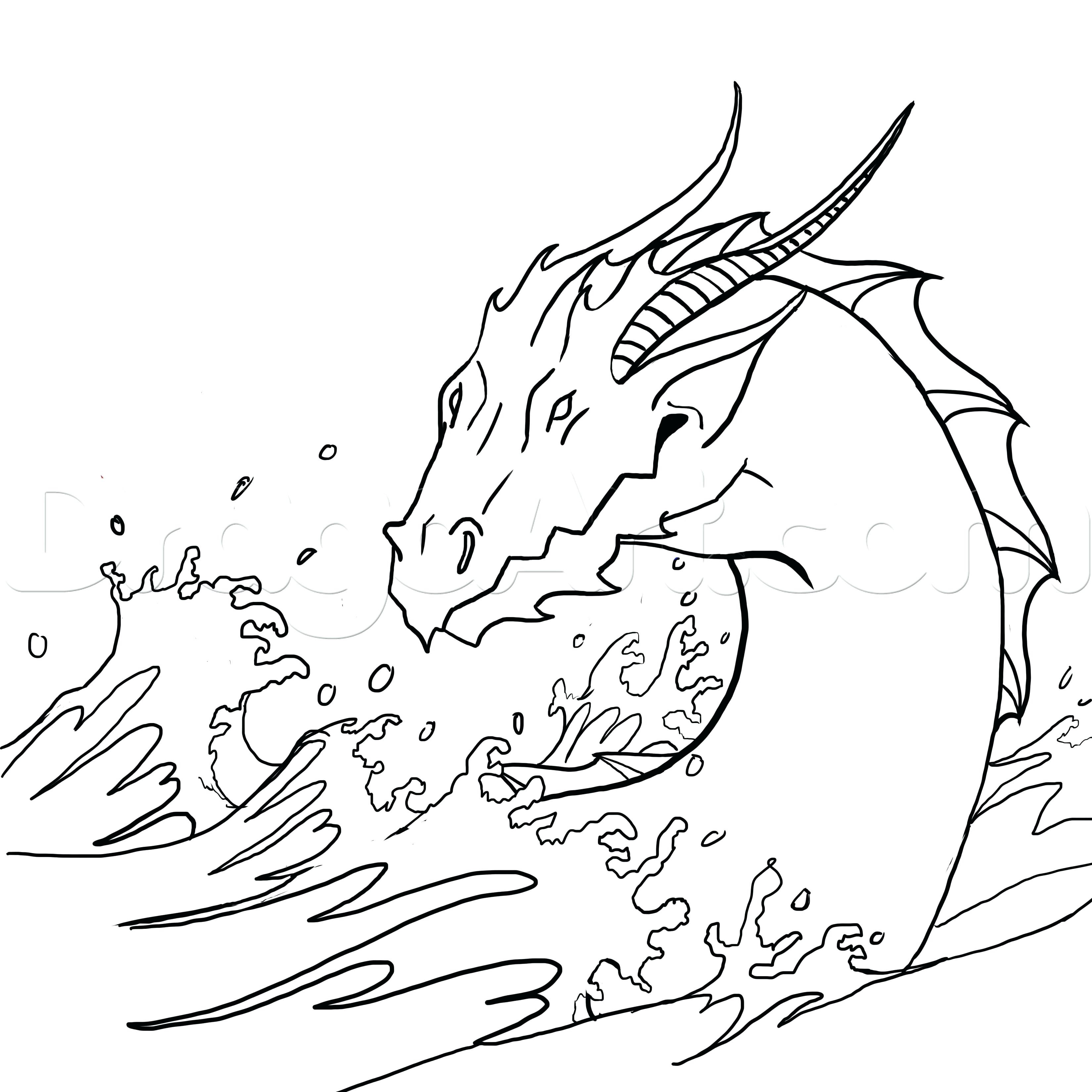 Sea Dragon Drawing at GetDrawings | Free download