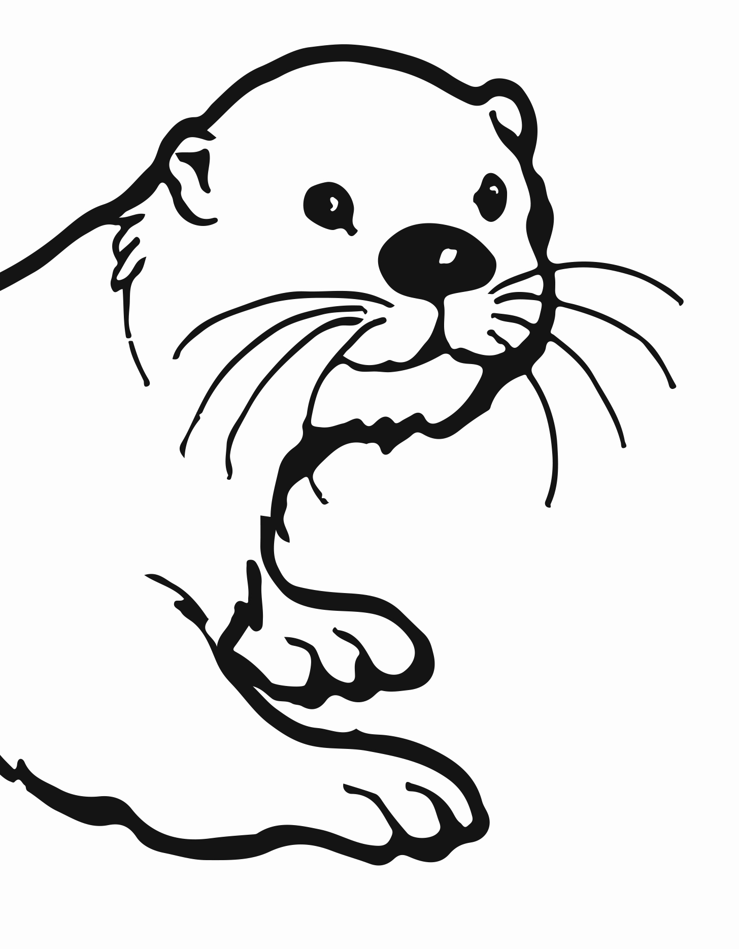 Sea Otter Drawing at GetDrawings | Free download