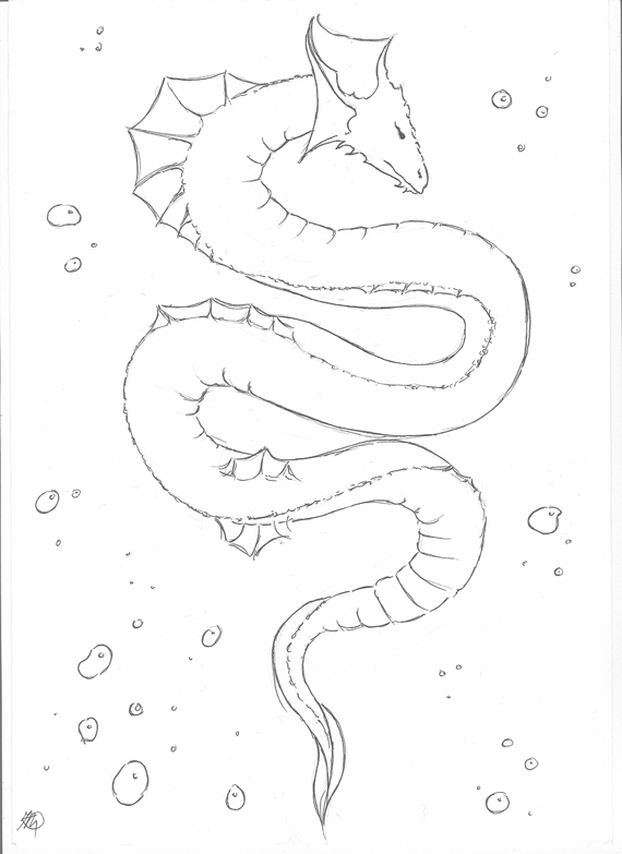 Sea Serpent Drawing at GetDrawings | Free download