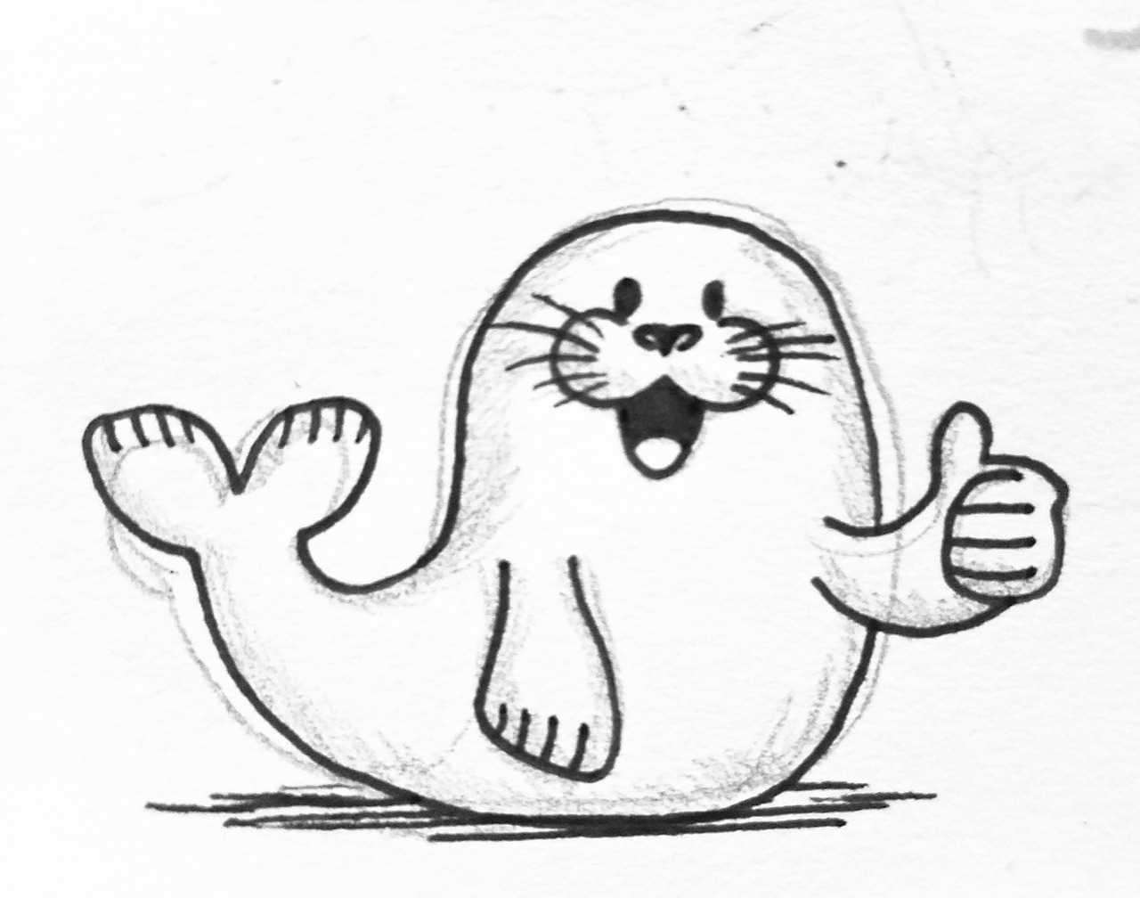 Морской кот рисунок