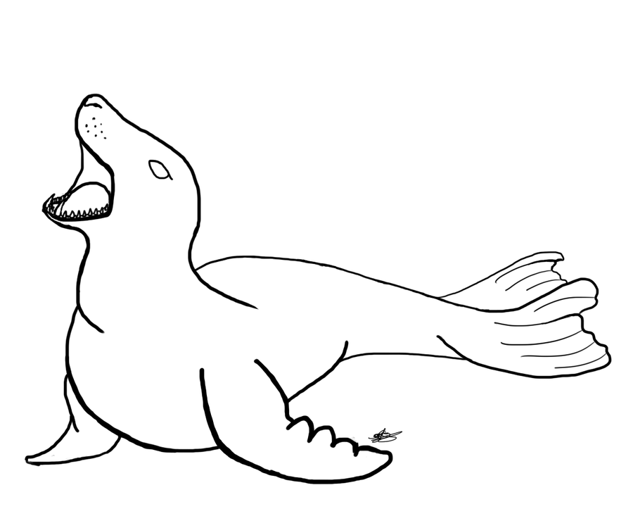 Seal Line Drawing at GetDrawings | Free download