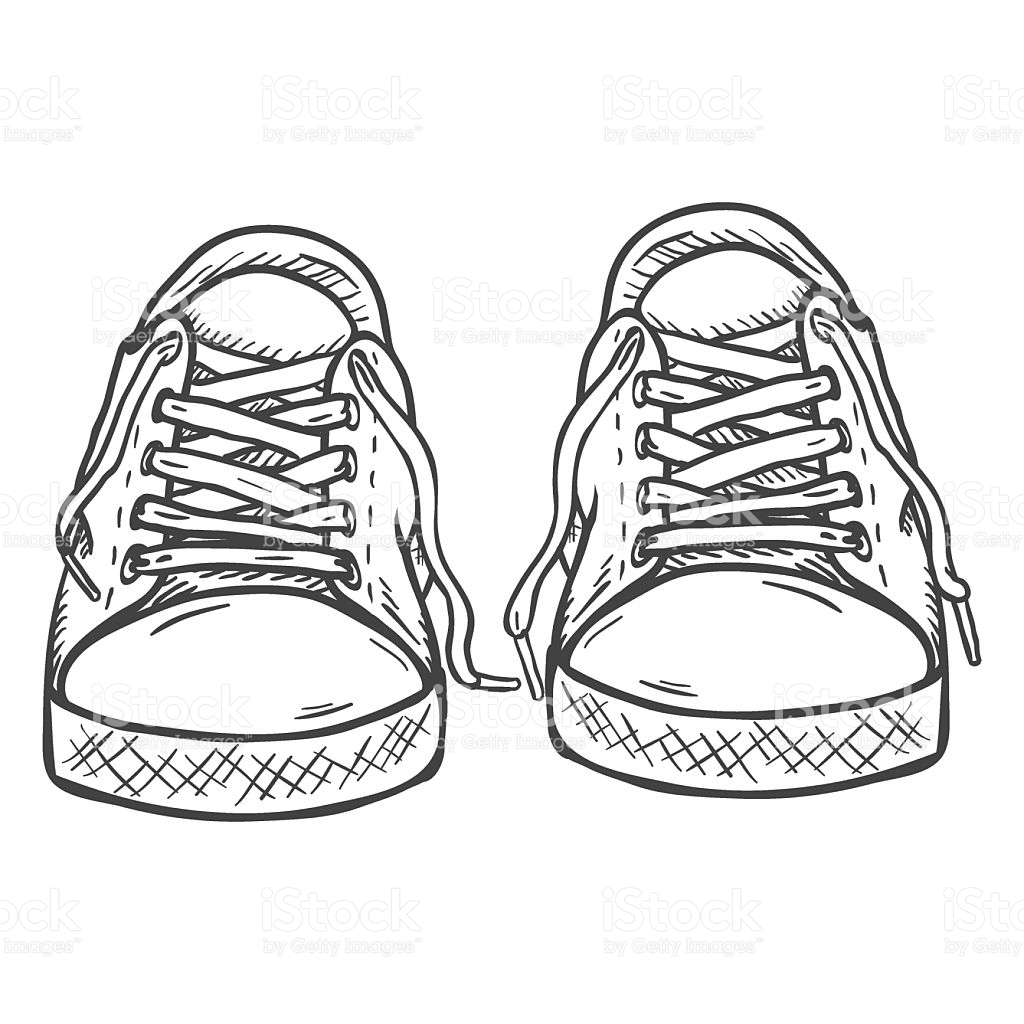 Shoes From The Front Drawing at GetDrawings | Free download