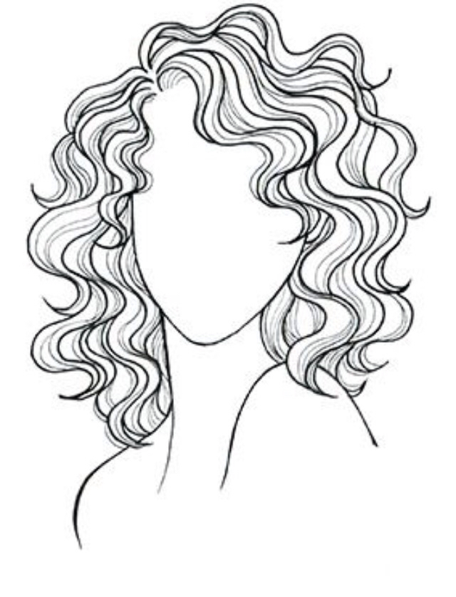 Short Curly Hair Drawing at GetDrawings Free download
