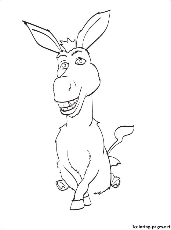 560x750 Penciling To Color Donkey Of Shrek Coloring Pages.