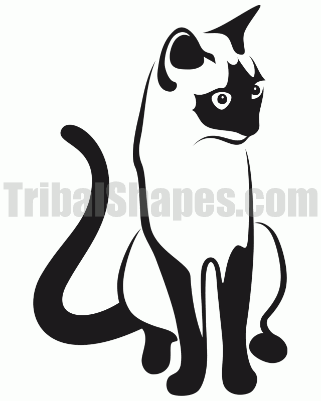 Siamese Cat Line Drawing at GetDrawings | Free download