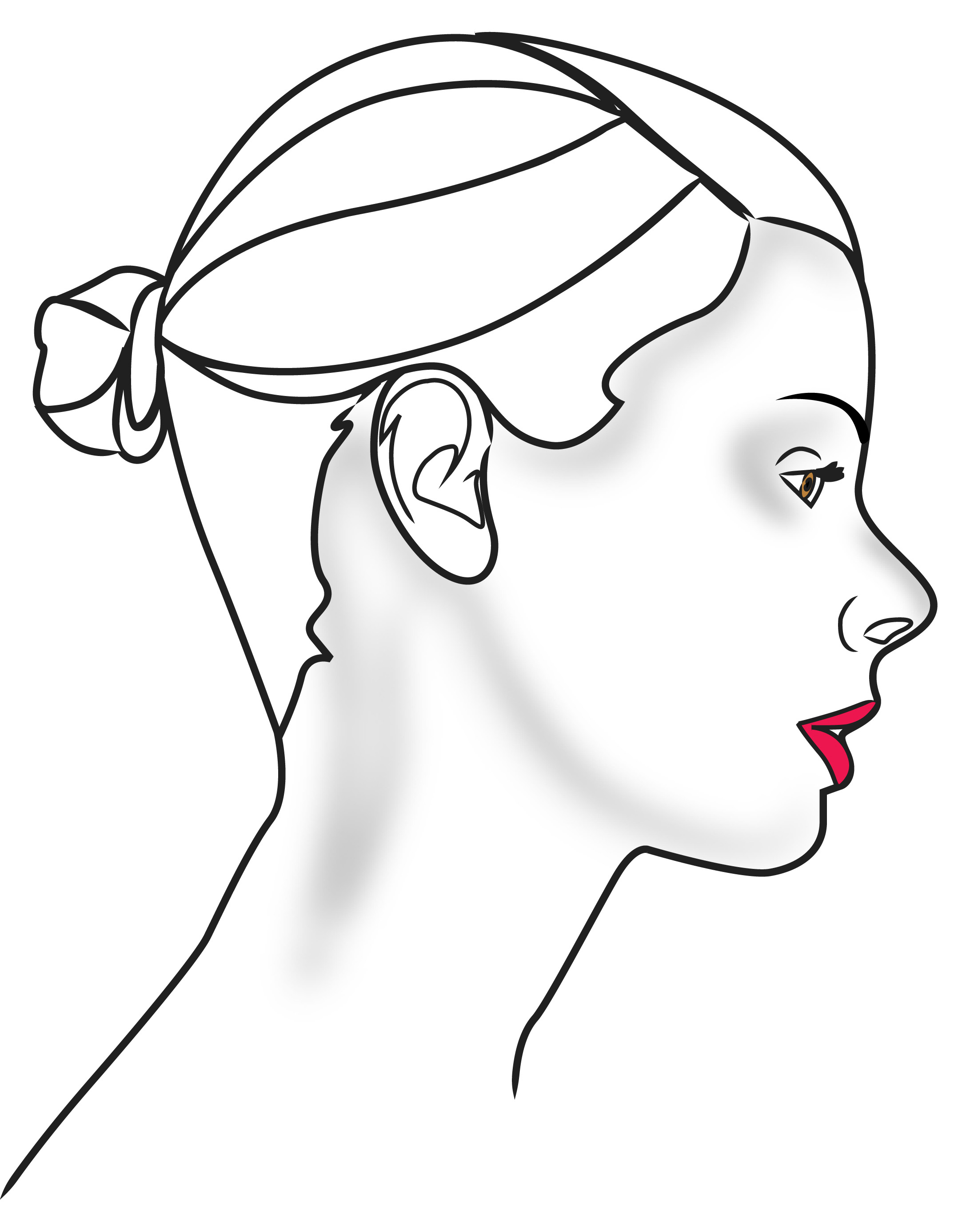Side Of Face Drawing at GetDrawings | Free download