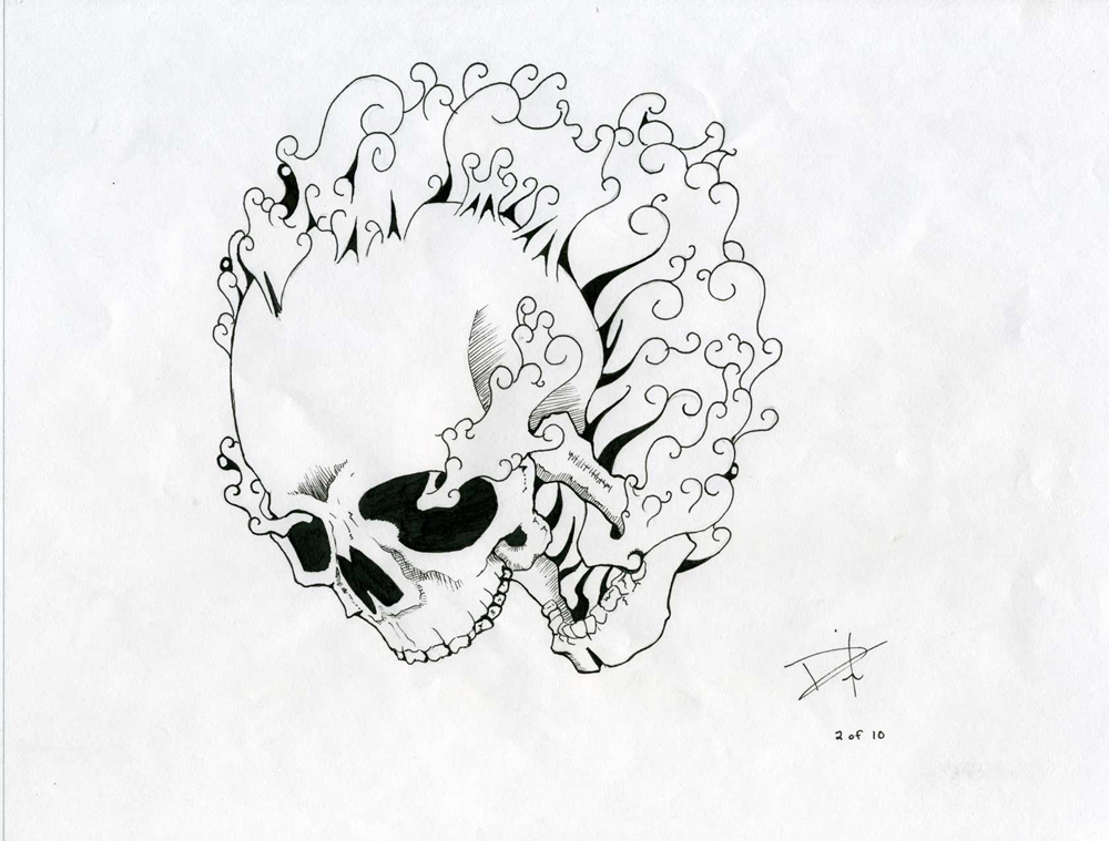 Sideways Skull Drawing at GetDrawings Free download