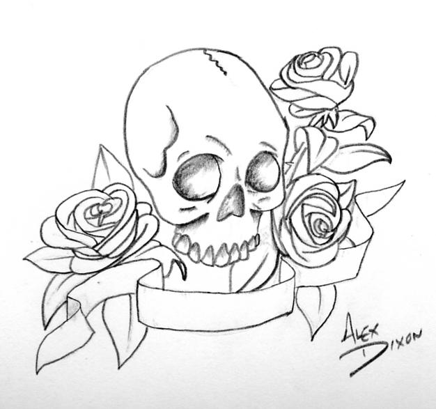 Sideways Skull Drawing At Getdrawings Free Download 6499