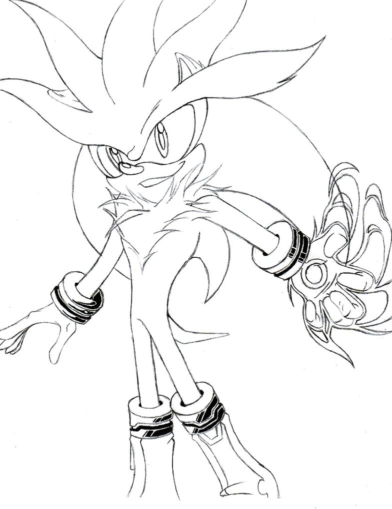 Silver The Hedgehog Drawing At Getdrawings 