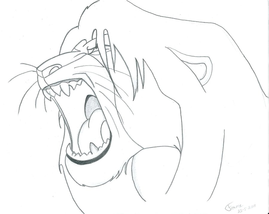 Simba Drawing at GetDrawings | Free download