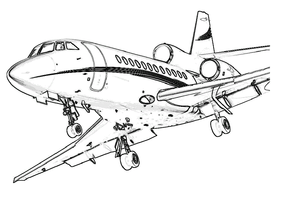 simple drawing airplane